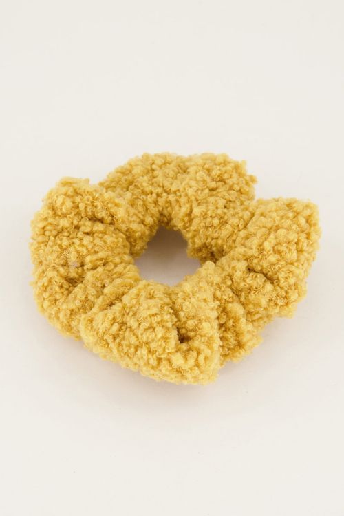 Gele scrunchie teddy | Online shoppen My Jewellery
