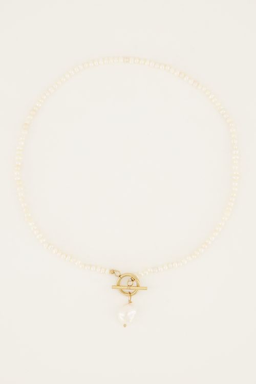Shapes parelketting met slotje