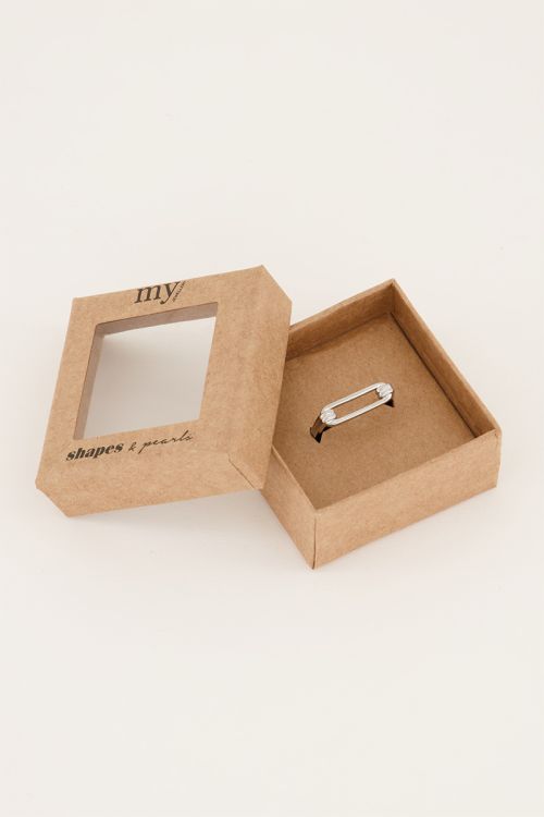 Shapes Ring mit offenem Rechteck