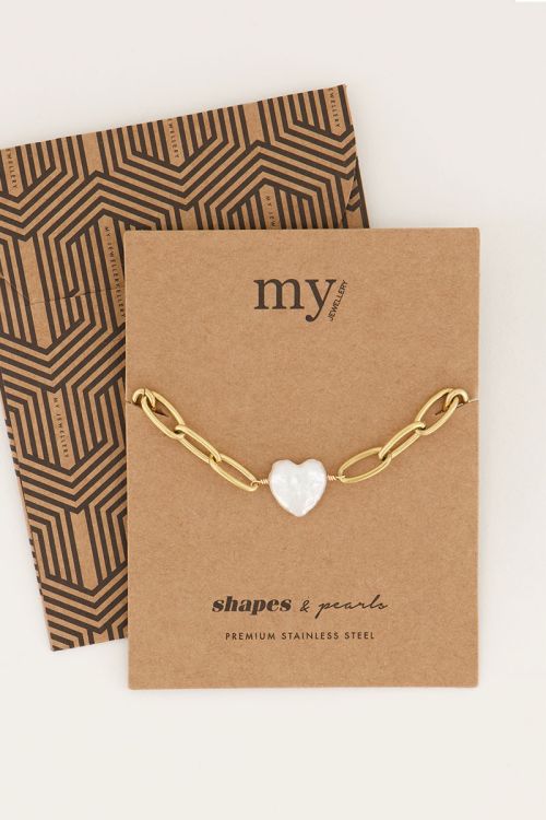 Shapes schakelarmband met hartje