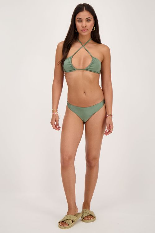 Shiny green multiway bikini top  | My Jewellery