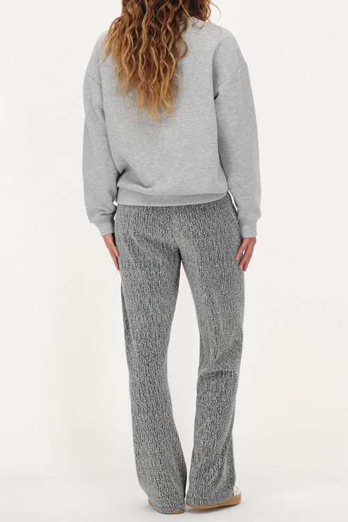 Silver wide leg trousers with rhinestones | My Jewellery