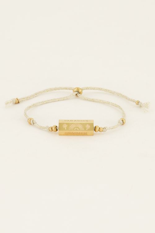 Souvenir beiges Armband "Love Summer“