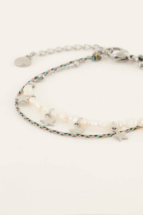 Souvenir blauwe dubbele armband| My Jewellery