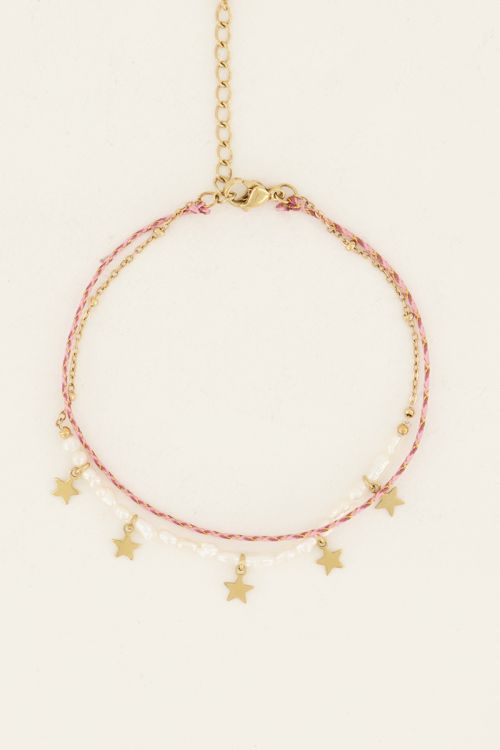 Souvenir dubbele armband met sterretjes | My Jewellery