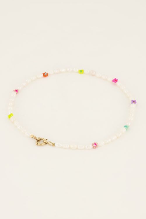 Souvenir pearls and flowers necklace | My Jewellery