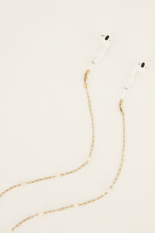 Souvenirs brillen / airpods koordje met parels | My Jewellery