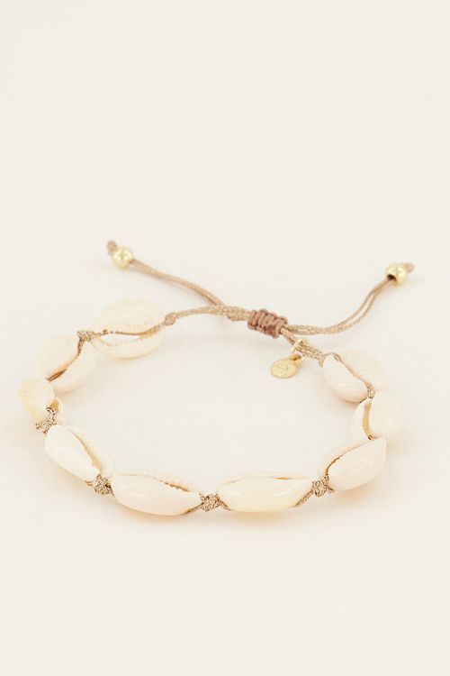 Souvenirs gouden schelpen armband / enkelbandje | My Jewellery