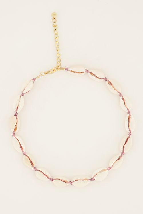Souvenirs roze schelpenketting | My Jewellery