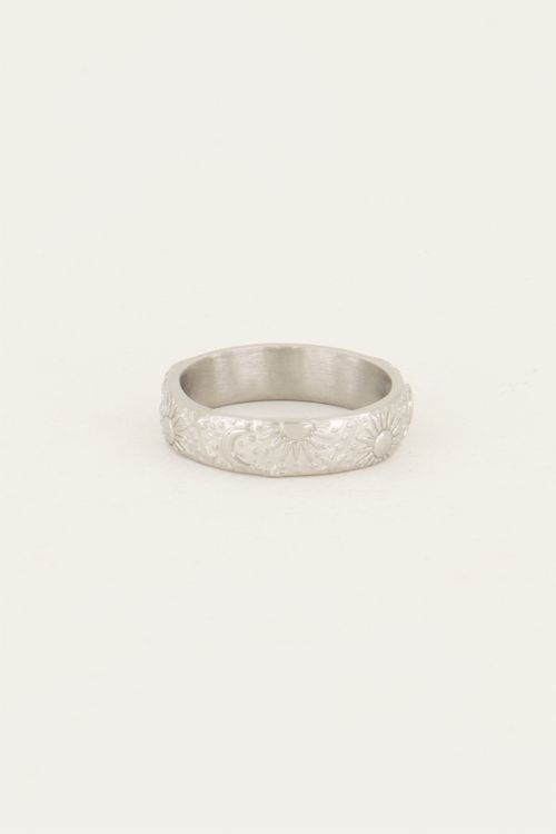 Starmood ring breed met ster & maan