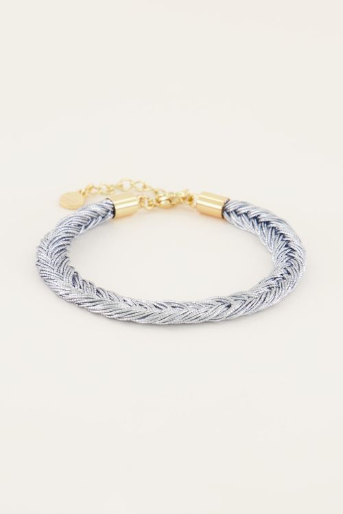 Starmood zilverkleurig gevlochten armband