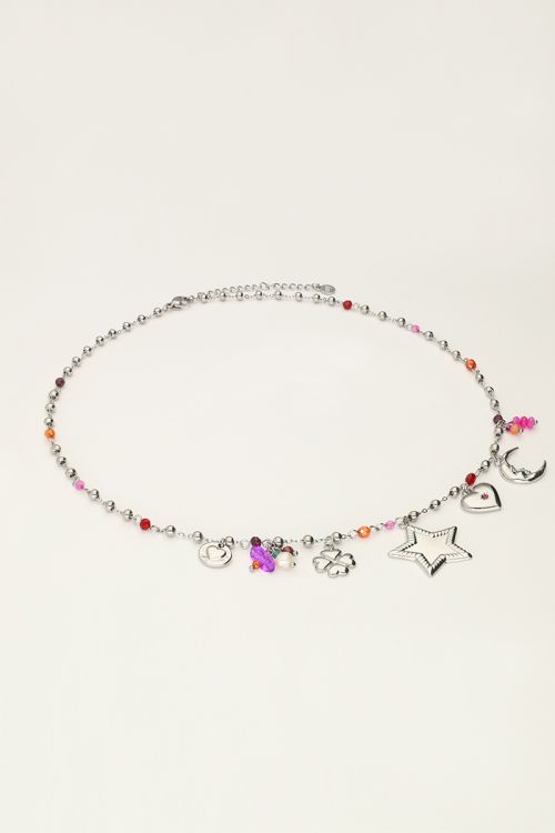 Starry charm necklace with star and beads | My Jewellery