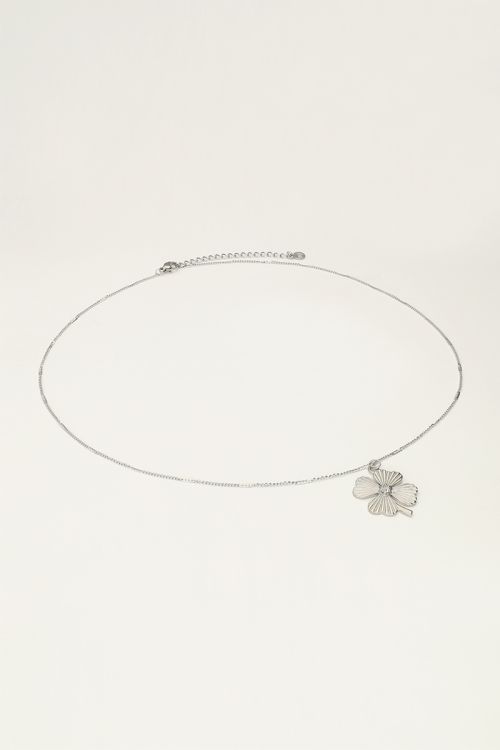 Starry necklace with clover & rhinestone | My Jewellery