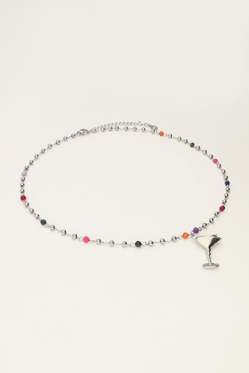 Starry necklace with coloured beads & cocktail | My Jewellery