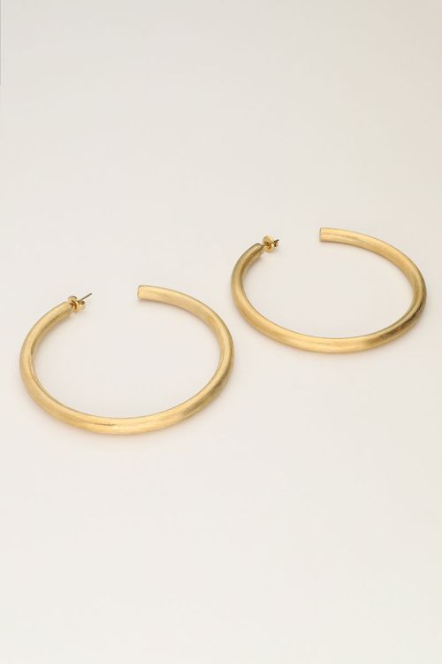 Statement earrings large matte textured | My Jewellery