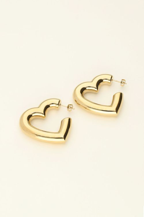 Statement earrings medium heart | My Jewellery