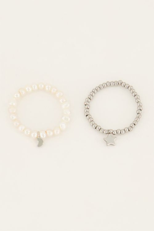 Stretch ringen set met sterren