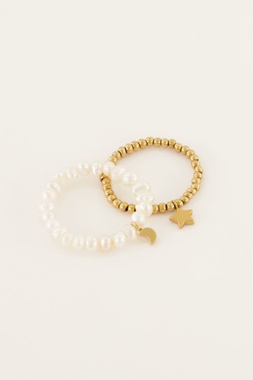 Stretch ringen set met sterren