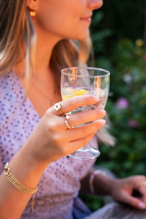 Stretch ringen set met parels & kralen | My Jewellery
