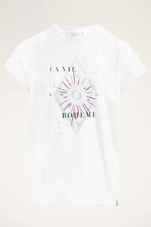 Wit shirt bohemian | T-shirt | My Jewellery