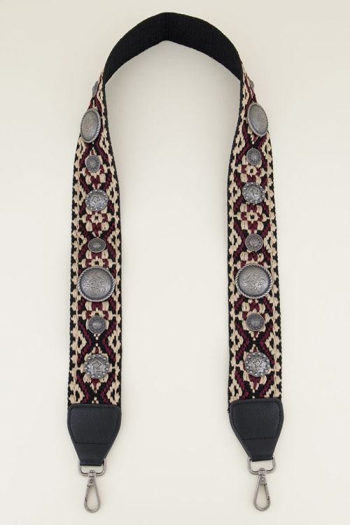 Paars tassenhengsel bohemian | Tashengsel bij My Jewellery