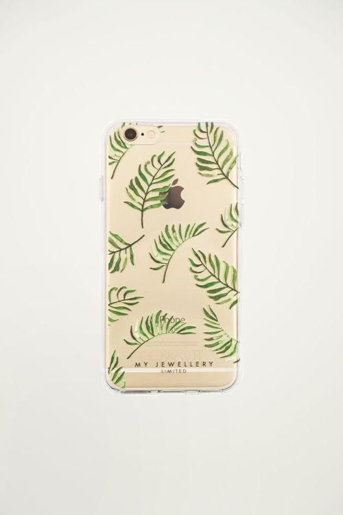 Telefoonhoesje blaadjes groen, iphone hoesje