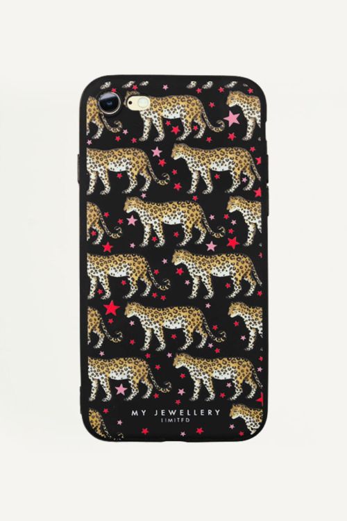 Luipaard & sterren iPhone hoesje, Telefoonhoesje