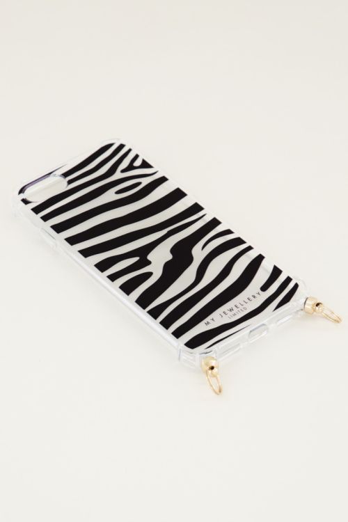 Telefoonhoesje zebra, telefoonhoesje met koord