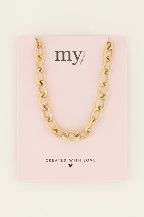Ketting met structuur schakels | My Jewellery