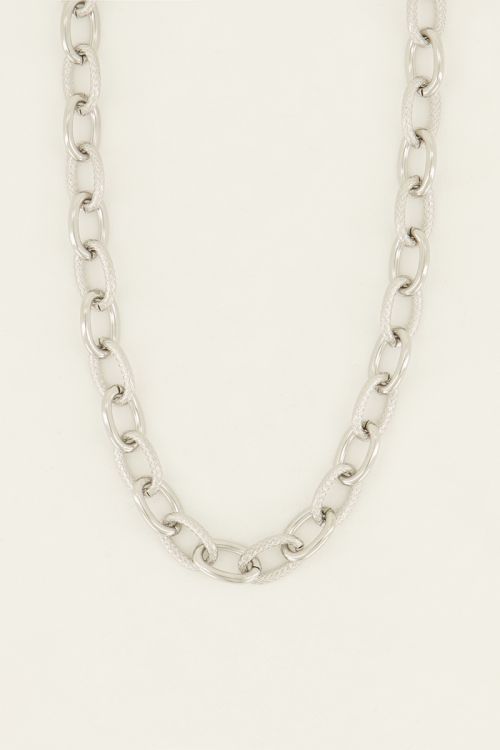 Ketting met structuur schakels | My Jewellery