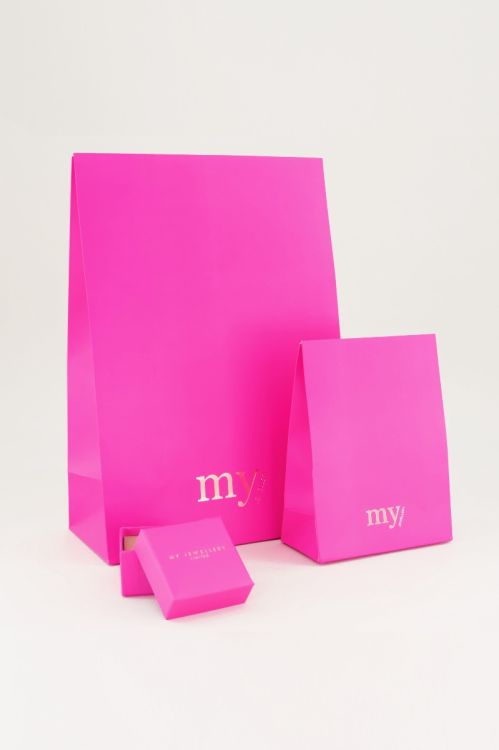 Grote neon roze flapbox My Jewellery