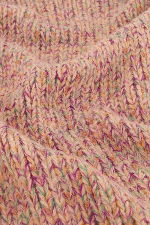Multikleur grof gebreid vest met lurex | My Jewellery