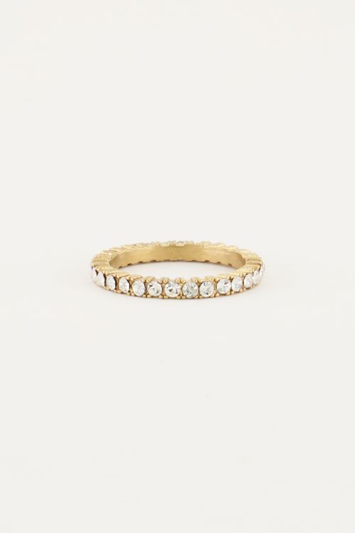 Vintage-Ring mit Kristallsteinen