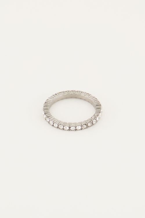 Vintage-Ring mit Kristallsteinen
