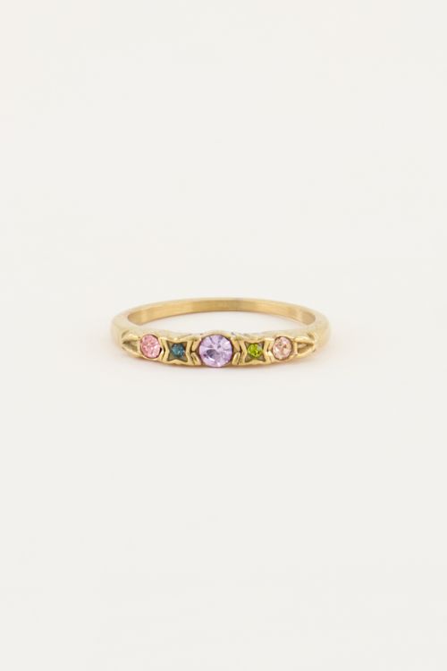 Vintage klassieke ring pastel