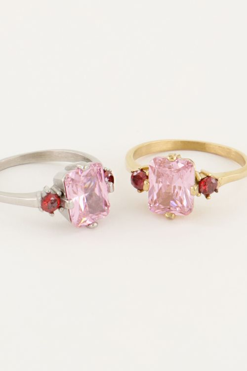 Vintage statement ring kristal