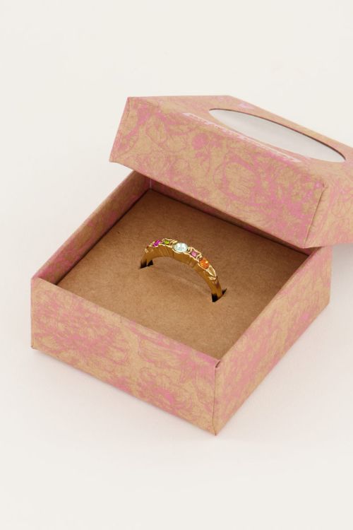 Vintage klassieke ring multikleur