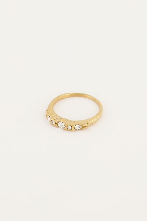 Vintage klassieke ring kristal