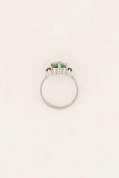 Vintage statement ring groen kristal | My Jewellery