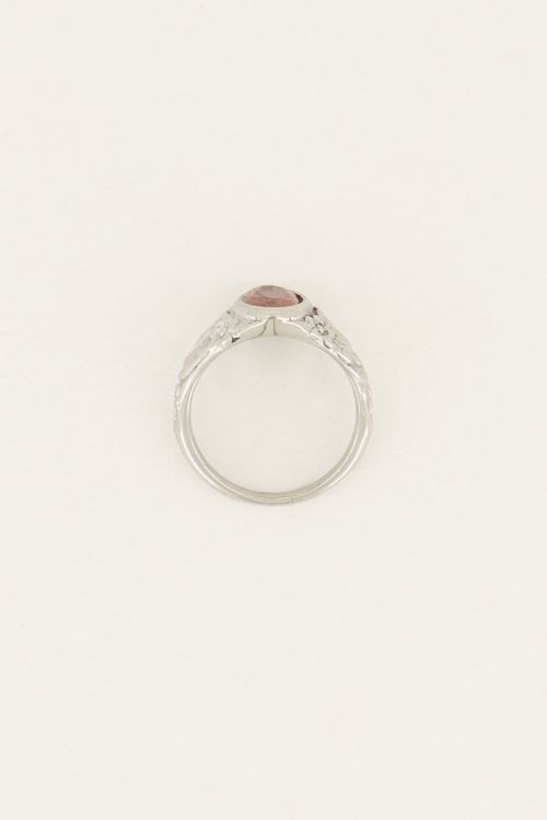Vintage zegelring rode kristal | Ringen | My Jewellery
