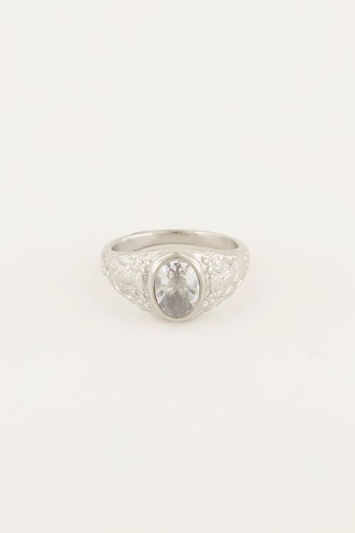 Vintage zegelring transparante kristal | My Jewellery