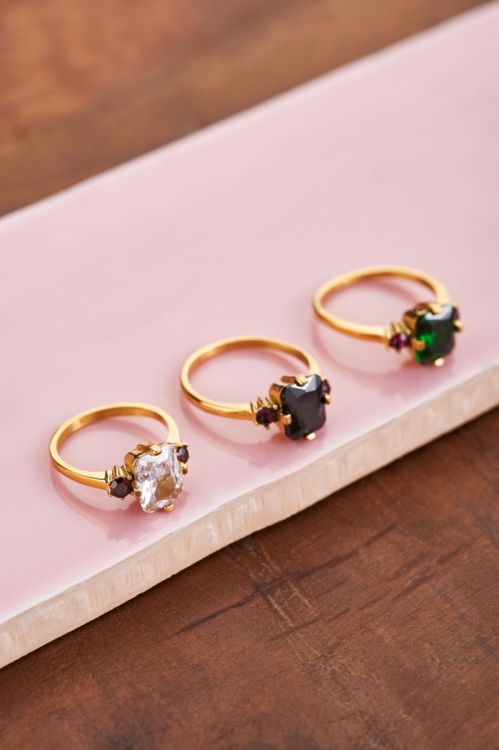 Vintage statement ring transparant kristal | My Jewellery