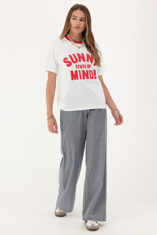White T-shirt "Sunny state of mind" | My Jewellery