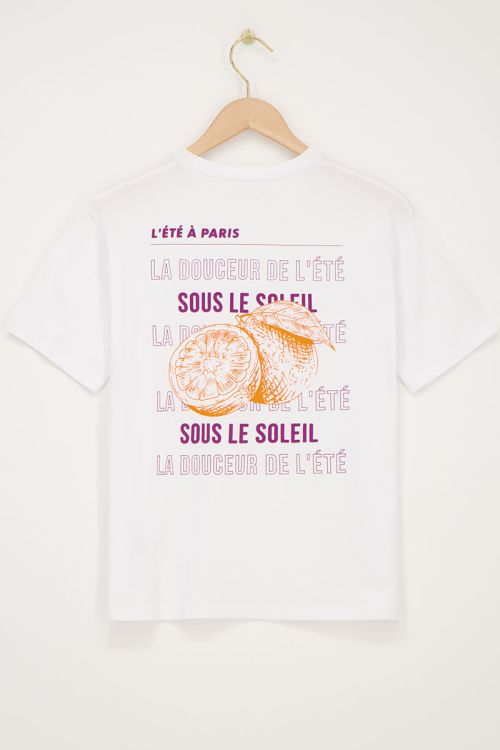 White t-shirt La douceur de l'ete | My Jewellery