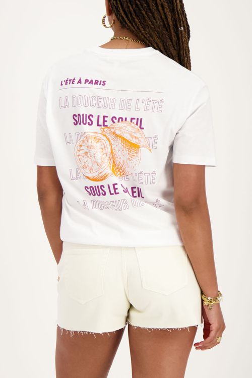 White t-shirt La douceur de l'ete | My Jewellery