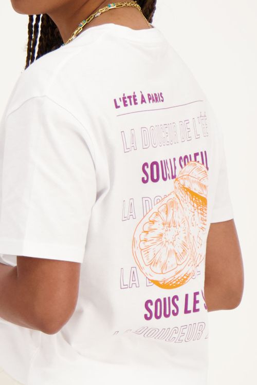 White t-shirt La douceur de l'ete | My Jewellery
