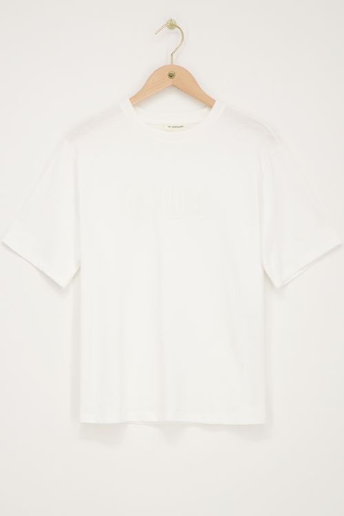Weißes T-Shirt ''Oui''