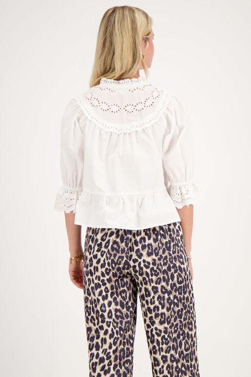 White top with bows and embroidery | My Jewellery