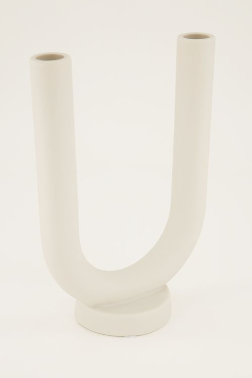 Witte keramiek kandelaar | My Jewellery