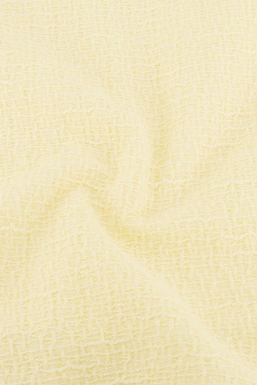 Yellow bouclé top puff sleeves | My Jewellery
